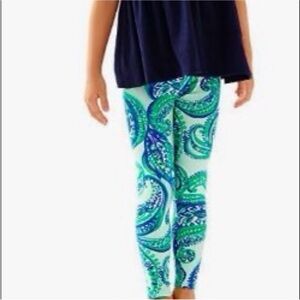 Lilly Pulitzer paisley fish leggings 12-14